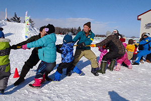 雪中レクレーション
