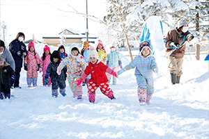 雪中レクレーション