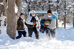 雪中レクレーション